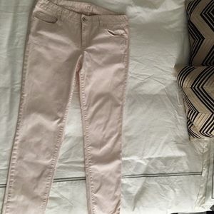 Straight Leg Jeans in Faded Pink